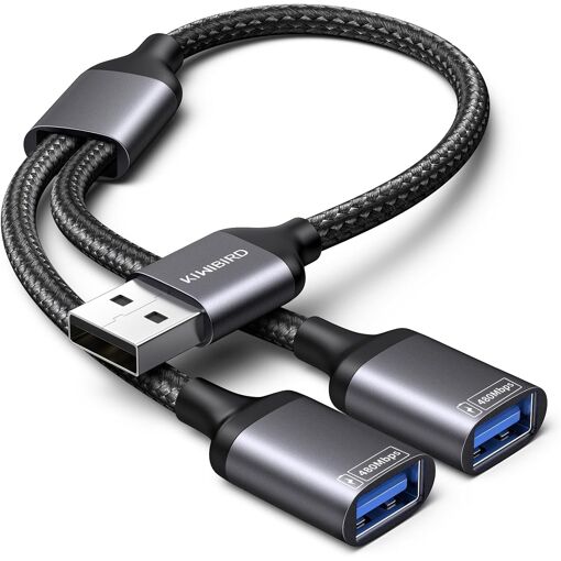 Adaptador VUDSHGSYD de doble puerto USB, cable divisor Y