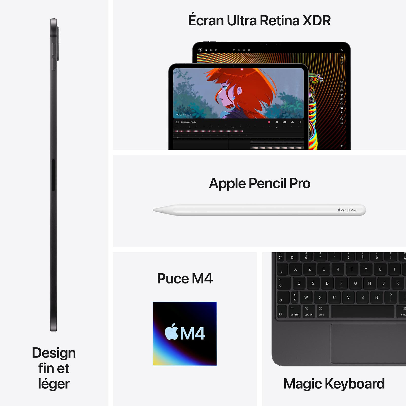 Apple iPad Pro M4 (2024) 13-inch 512GB Wi-Fi Sidereal Black