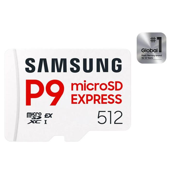 Carte mémoire Samsung P9 Express MB-MK512T - microSDXC - 512 Go - Classe A1 / Classe vidéo V30 / UHS-I U3