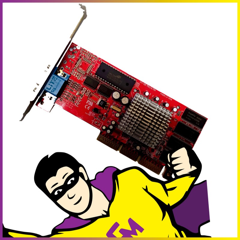 ATI Rage128 Pro 32MB AGP VGA High Profile Graphics Card