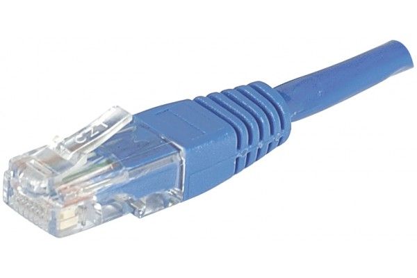 Exertis Connect RJ-45 Cable - 50cm U/UTP Cat 5e Blue