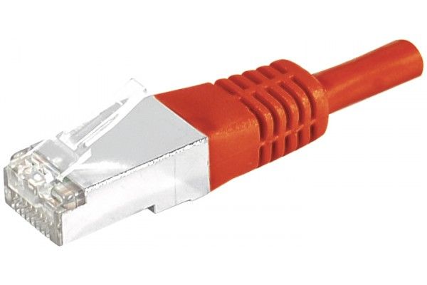 Dexlan RJ45 SSTP CAT 6a Patch Cable - Red - 5m