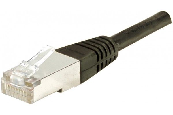 Câble Exertis Connect RJ-45 - 1m, Cat 5e, Noir