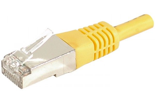 Dexlan RJ45 Cat 6a Patch Cable - Yellow, 20m