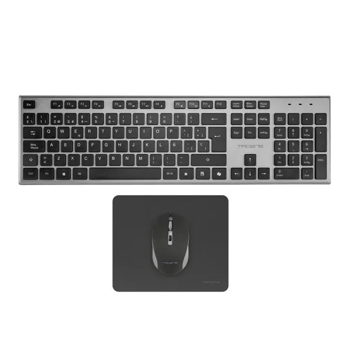 Zenith 3-in-1 Wireless Combo - Tacens - DualLink 2.4GHz - Full Size Keyboard - Optical Mouse - Black