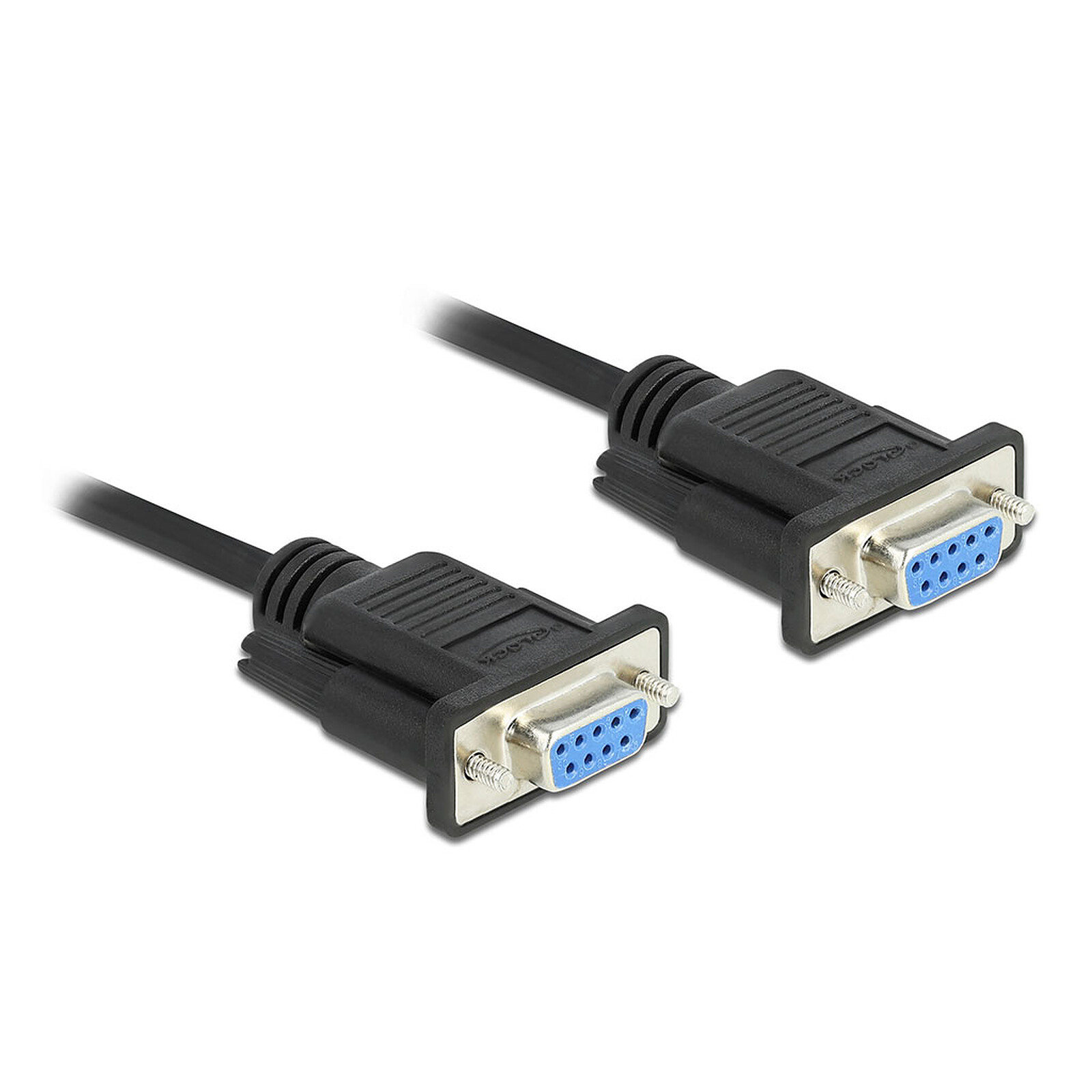 Cable serial DeLock DB9 RS232 - F/F - 10 m - Negro