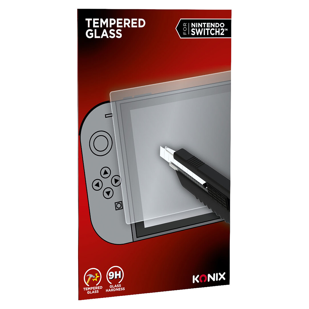Konix Protection d'écran 9H pour Switch 2