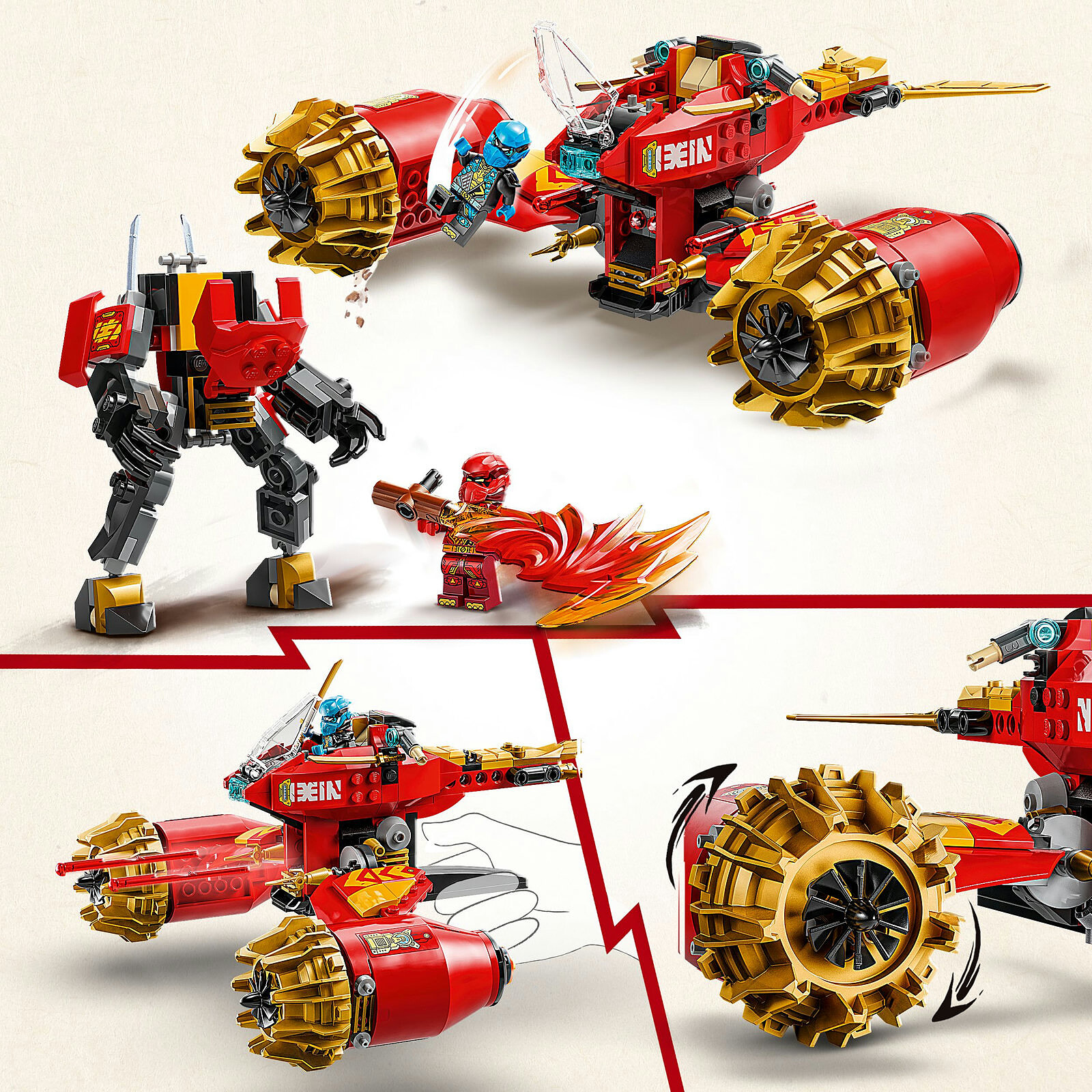 LEGO Ninjago - Vélo-tempête de Kai