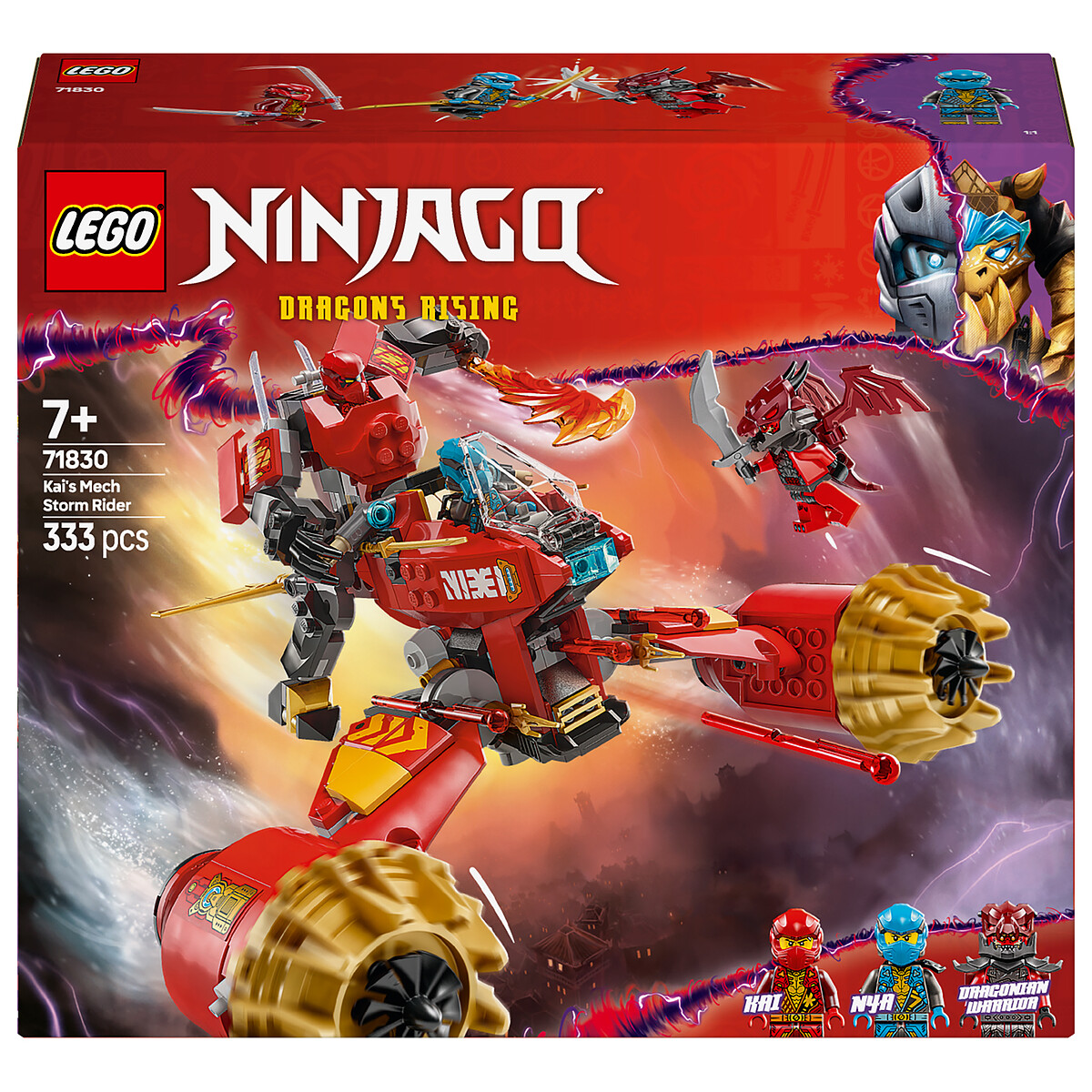 LEGO Ninjago 71830 La moto tempête du robot de Kai