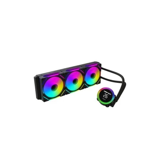 Keep Out XWC-360PRO Liquid Cooler - Black (360mm, 3 Fans ARGB, Aluminum)
