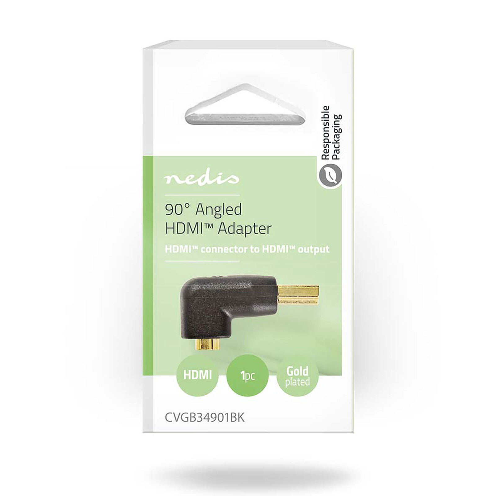 Nedis HDMI male / HDMI female adapter (90° angle)