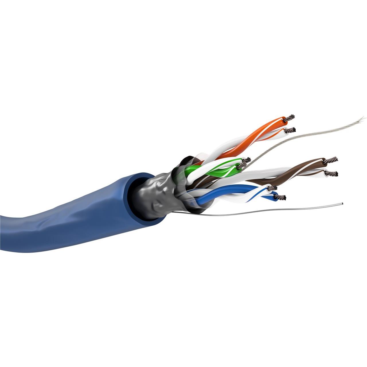 Goobay CAT 5e Network Cable 100m Blue (CCA) PVC Jacket
