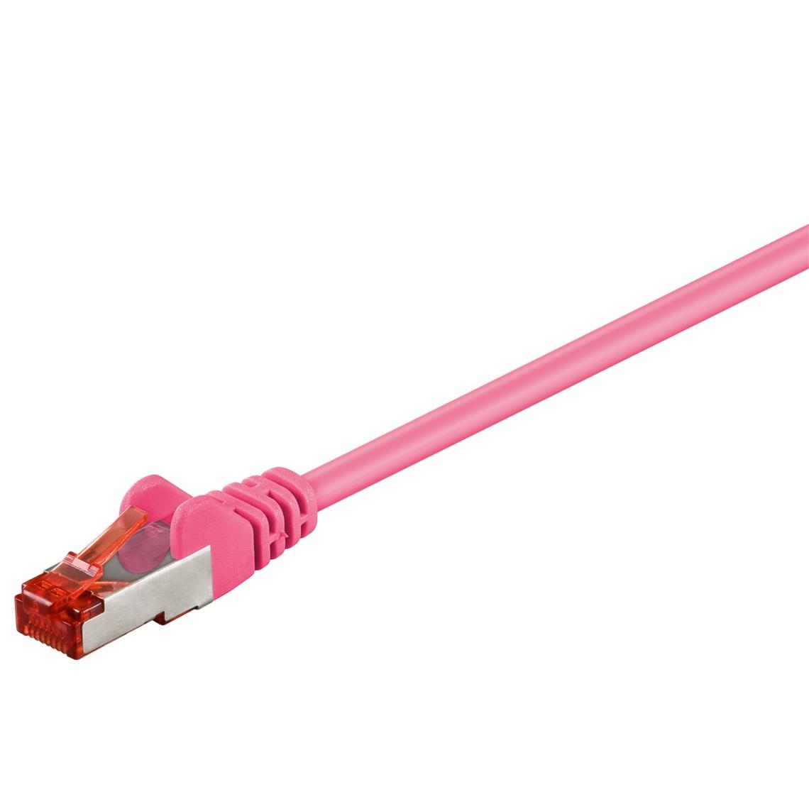 Câble de patch Goobay CAT 6 S/FTP (PiMF) Magenta 20 m LSZH CU