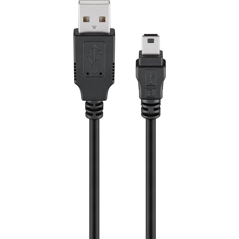 Goobay Mini USB Sync & Charge Cable 1m Black