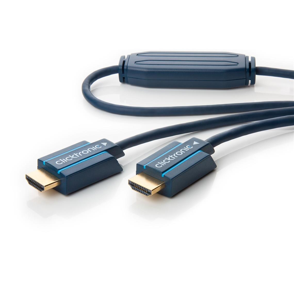 Clicktronic Active HDMI Cable with Ethernet and Signal Amplification for Ultra HD