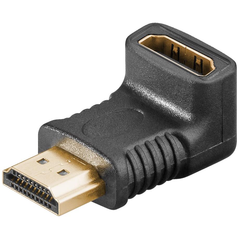 Goobay 270° Bendable HDMI Adapter, 8K @ 60Hz, Gold Plated