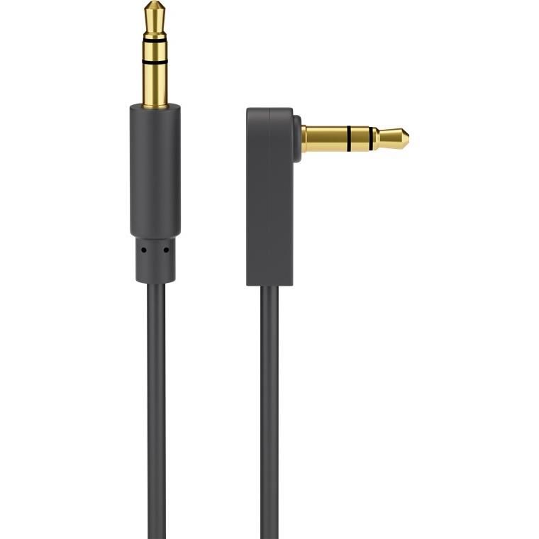 Goobay Audio AUX Cable, 3.5mm Stereo 3-Pin Slim Jack Connector