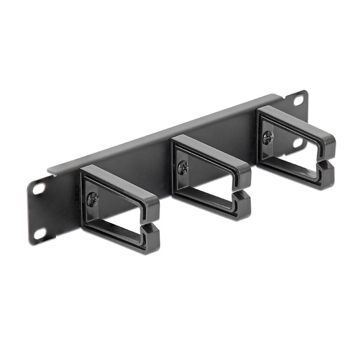 DeLock Panneau de gestion de câble 1U pour armoire réseau 10"