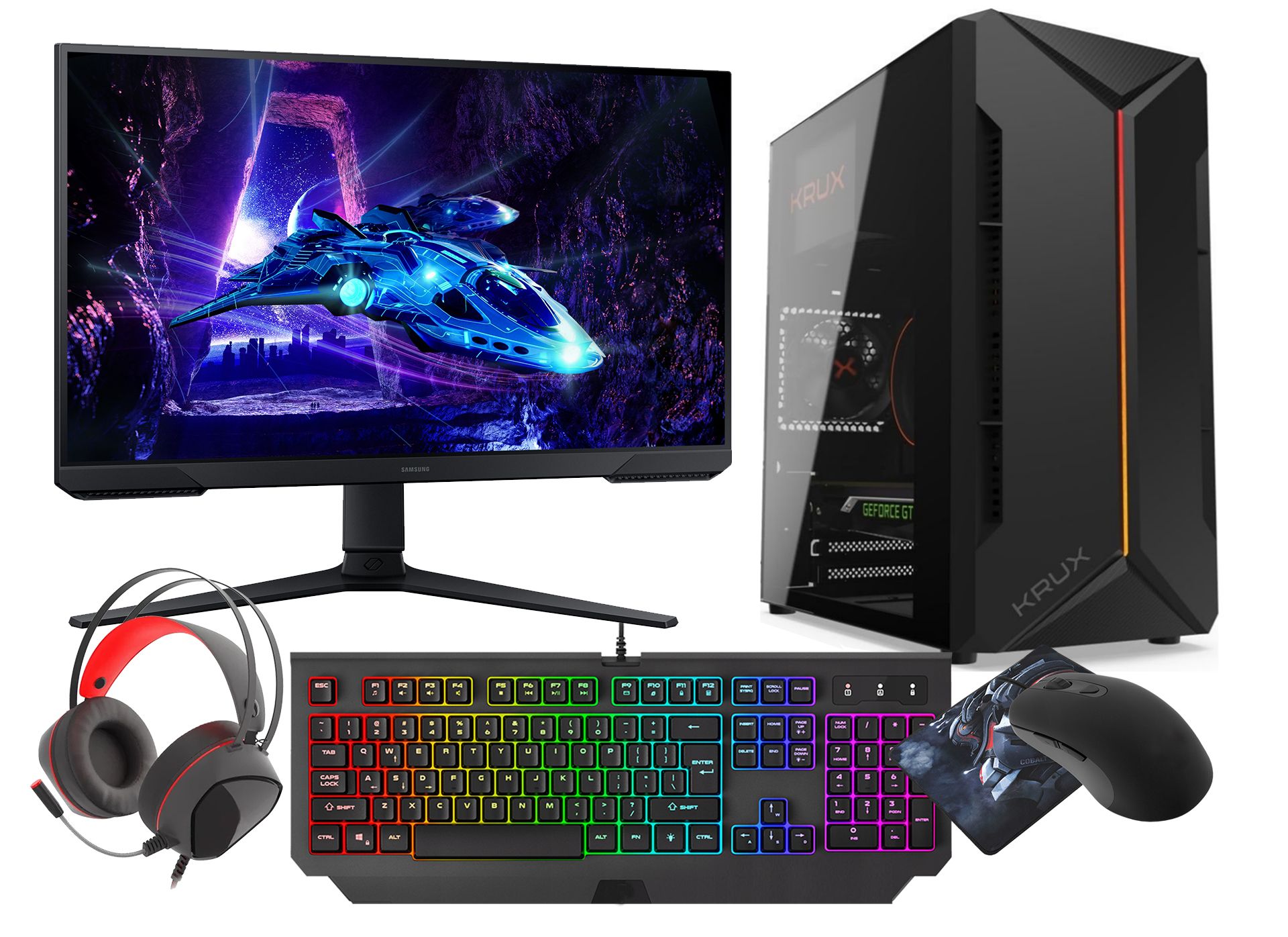 PC de juegos VIST Astro - Ryzen 5 8600G AI, 32GB RAM, AMD Radeon 760M, SSD 1TB, WiFi, Monitor LCD 24' 180Hz