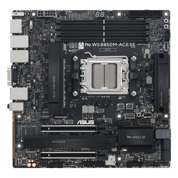 Asus Pro WS B850M-ACE SE - Micro ATX Motherboard with AMD AM5 Socket