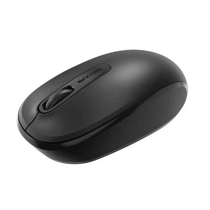 Incase Ambidextrous Wireless Mouse - Compact - 6-Month Battery Life - Nano Transmitter-Receiver - Optical - 3 Buttons - Black