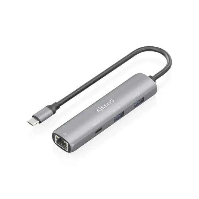 AISENS 4-in-1 USB-C Docking Station - Ethernet Gigabit Hub