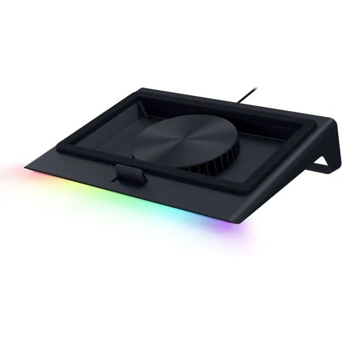Support de refroidissement pour ordinateur portable Razer - Refroidissement automatique - Hub USB 3 ports - Noir