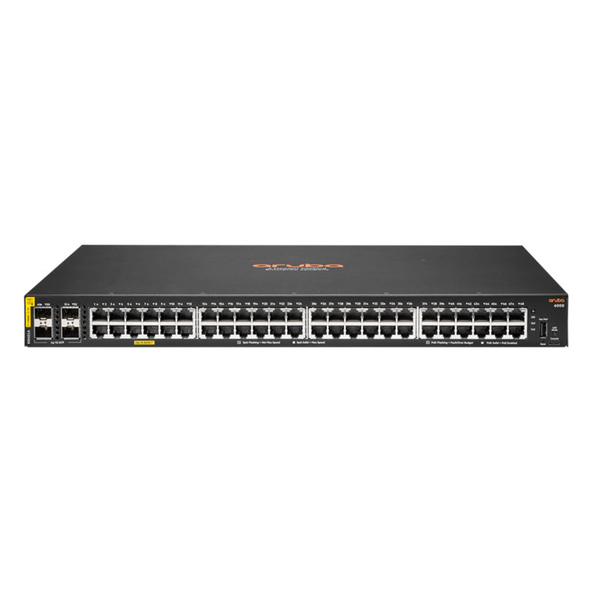 Conmutador HPE Networking 6000 48G PoE+ con 4 SFP, 370W (R8N85A)