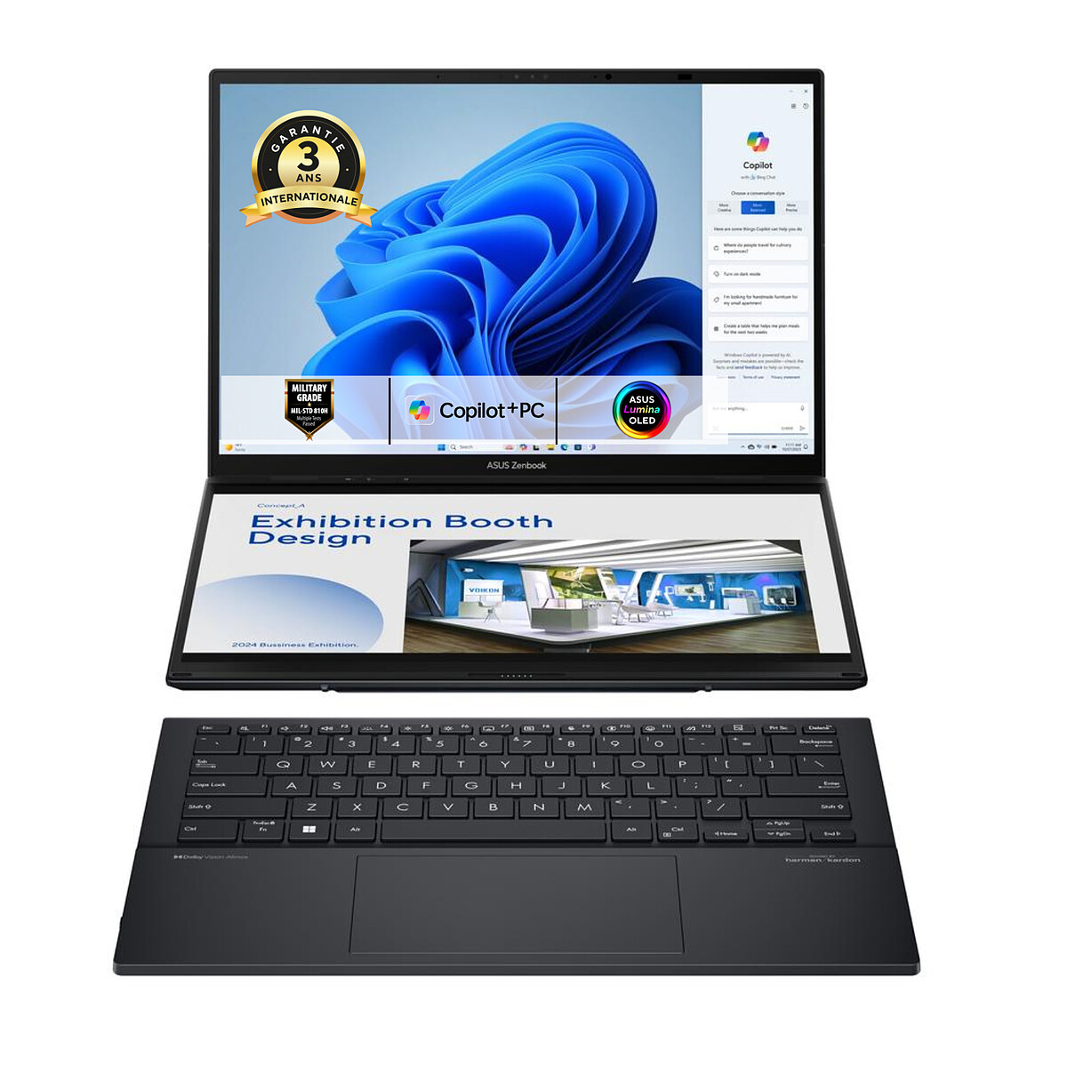 ASUS ZenBook DUO UX8406CA - 14' OLED, 32GB RAM, 1TB SSD, Intel Core i9-1195G7