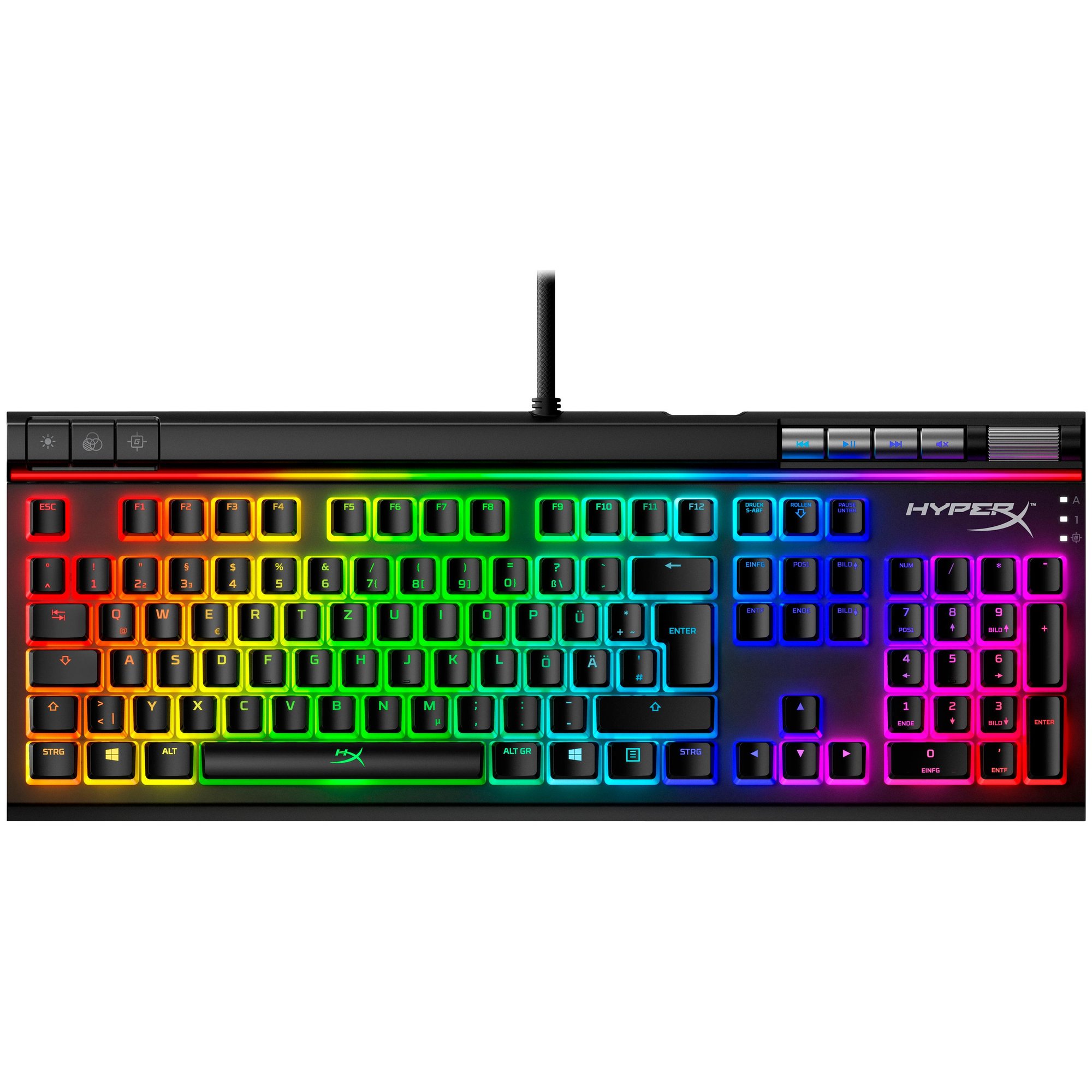 HyperX Alloy Elite 2 - Mechanical Gaming Keyboard - HX Red (DE layout)