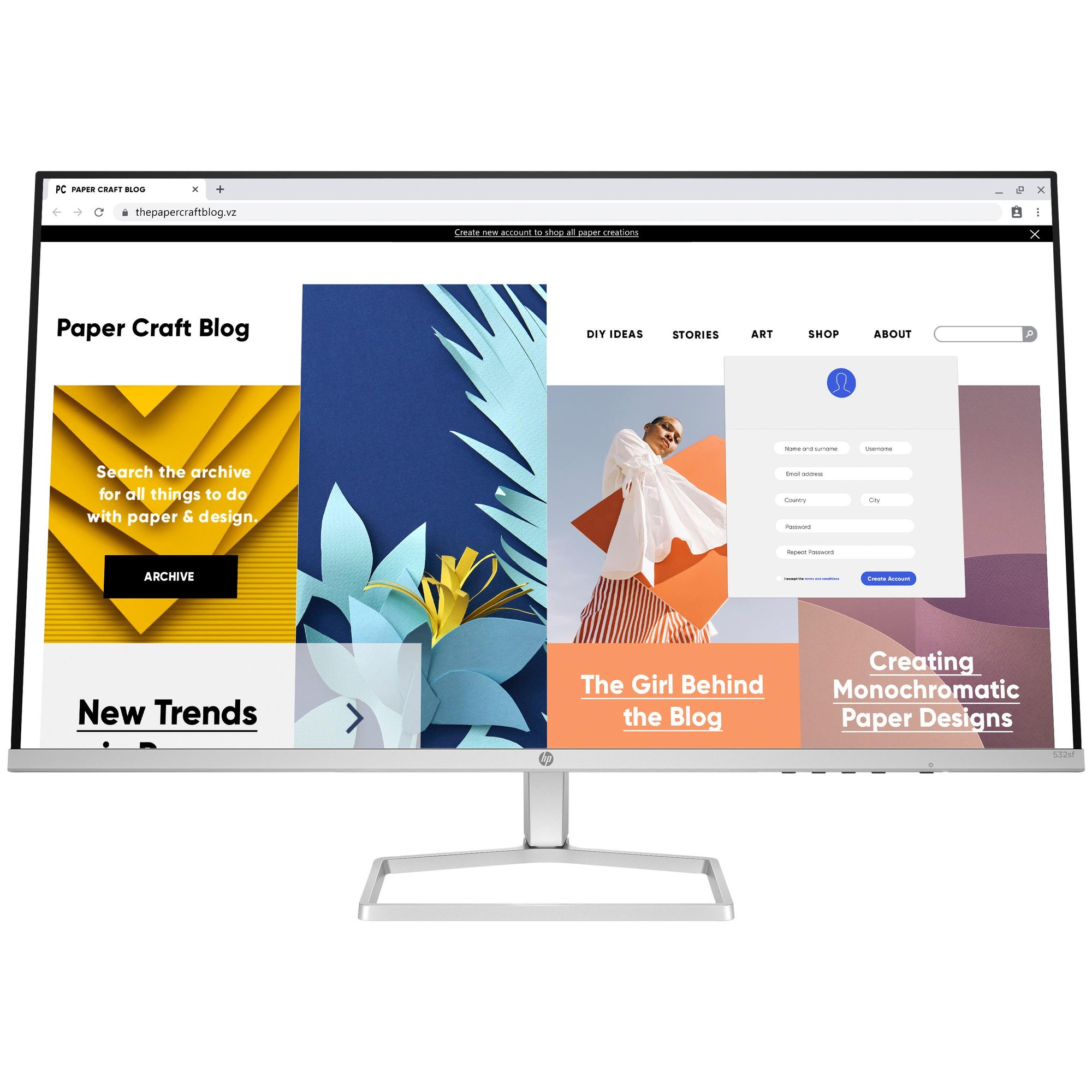Monitor HP de 31,5 pulgadas Full HD Serie 5 - 532sf