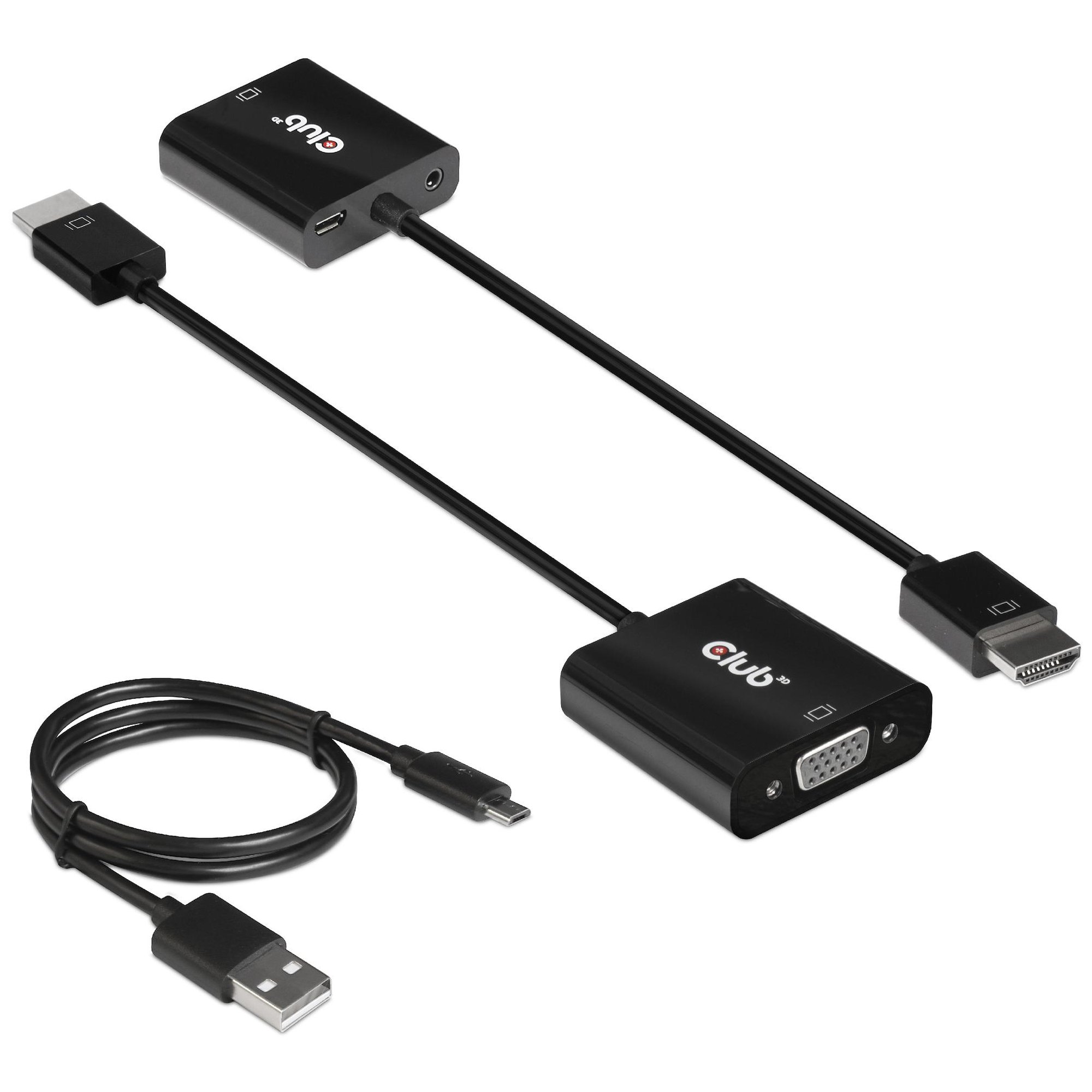 Club 3D CAC-1302 0.5m HDMI to VGA Cable Adapter