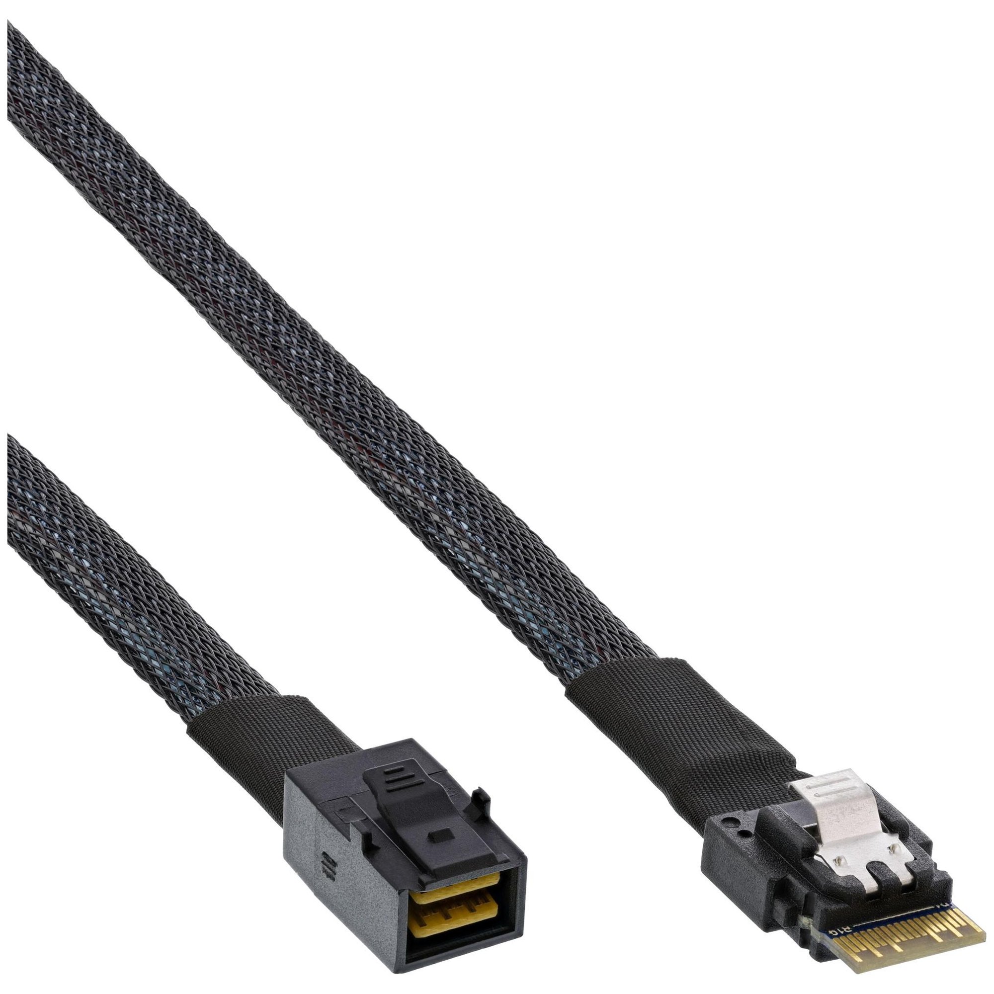 InLine 27643B 1m SAS Cable, 24Gbps, Black
