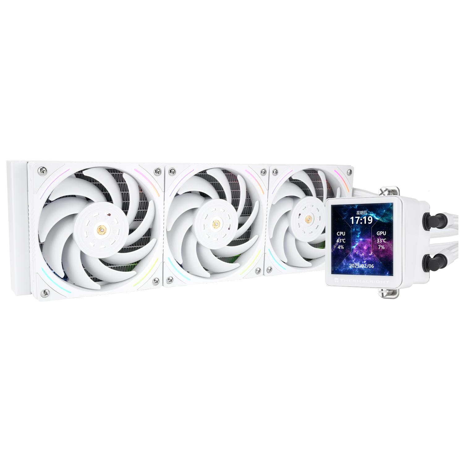 Thermalright Frozen Vision 360 ARGB Liquid CPU Cooler - Black/White