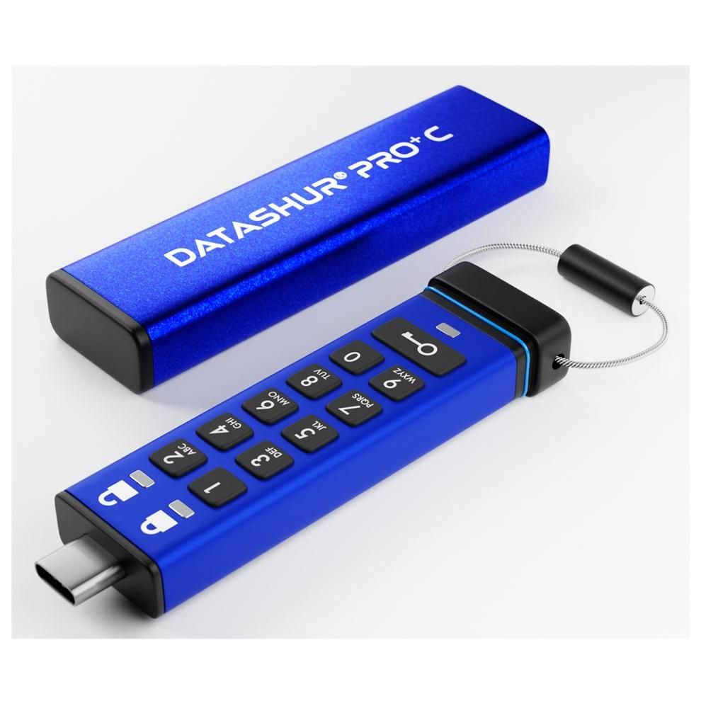 iStorage datAshur PRO+ C - 256GB Encrypted USB Drive - USB 3.2 Gen 1