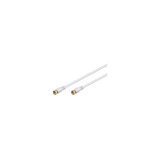 Cable coaxial TV de 5 metros Goobay, doble blindaje, 85dB, conectores dorados