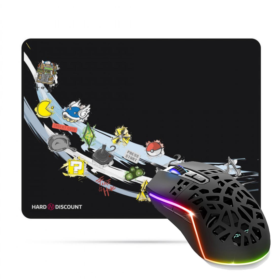 GTA 270 RGB Gaming Mouse and HND Small Gamer Mousepad