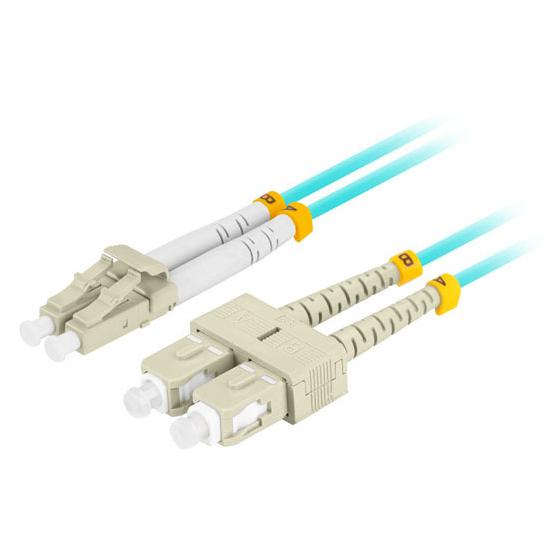 Lanberg 2m InfiniBand and Optical Fiber Cable, LC/SC, OM3, 2x LC to 2x SC