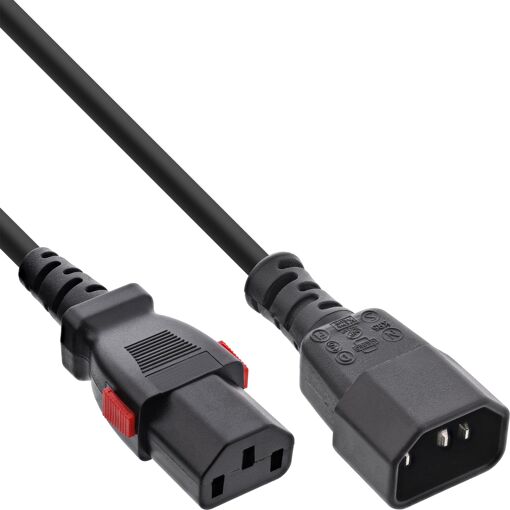 Cable eléctrico InLine 16932L Negro 2 m IEC C13 a IEC C14
