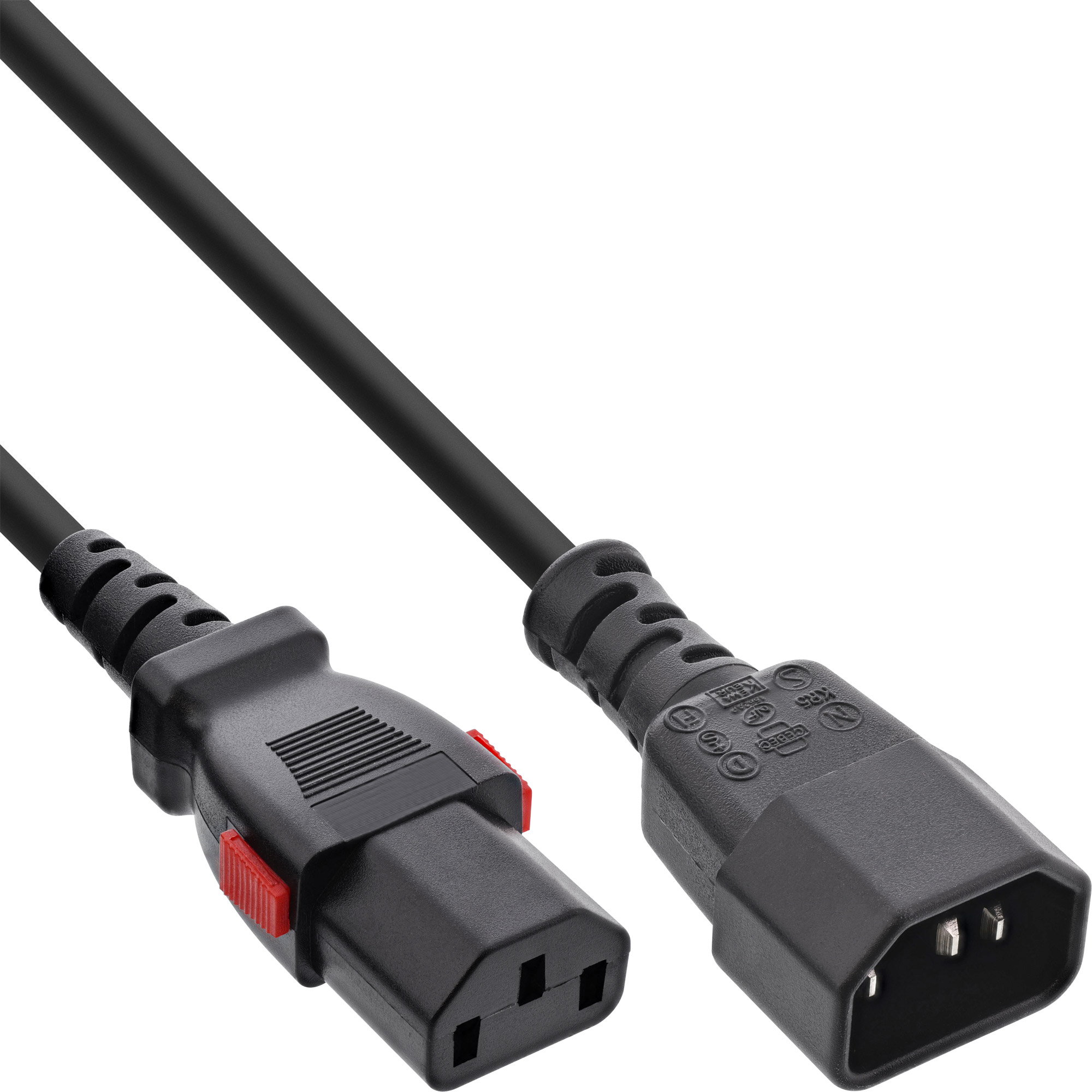 InLine 16933L Power Cable, Black, 3m IEC C13 to IEC C14