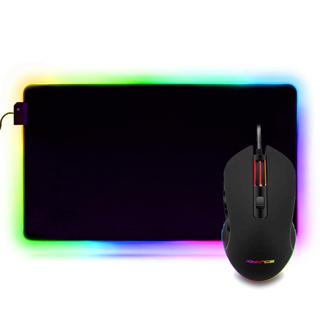 Kit de souris gamer GTA 210 et tapis de souris RGB XL par HND