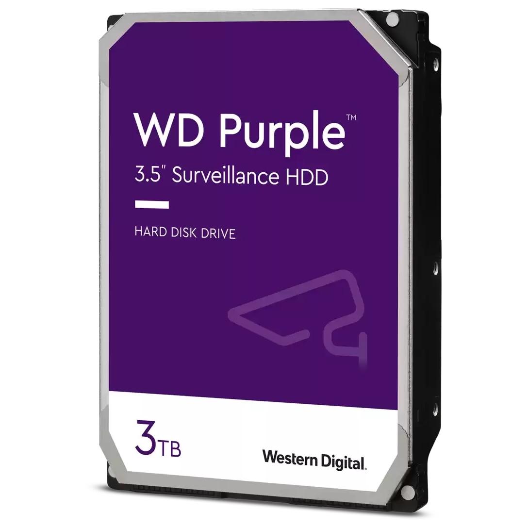 Western Digital Blue Purple 3TB HDD, 5400 RPM, 64MB Cache, 3.5" SATA III