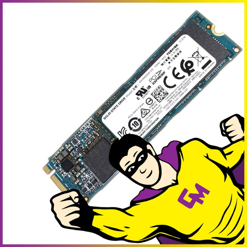 Kioxia M.2 PCIe NVMe SSD 512GB (2280)