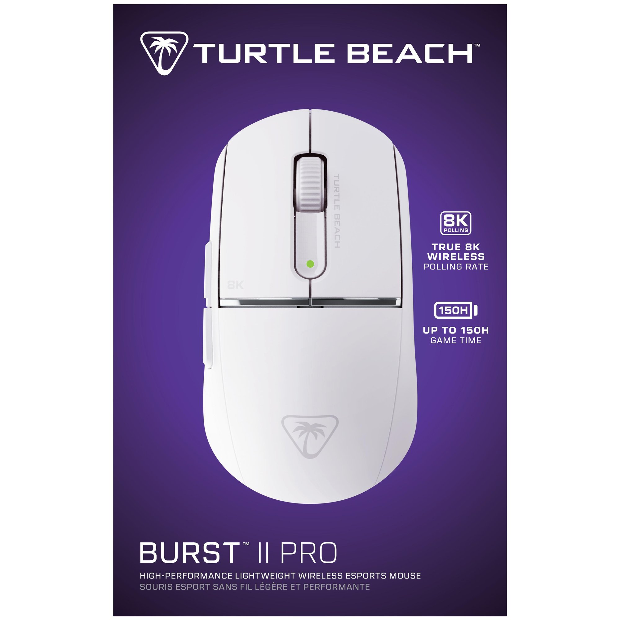 Turtle Beach Burst II Pro White Wireless Esports Gaming Mouse