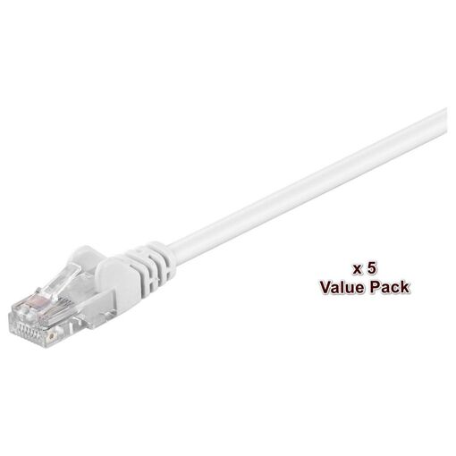 MicroConnect Cat5e UTP Cable, 15m, White