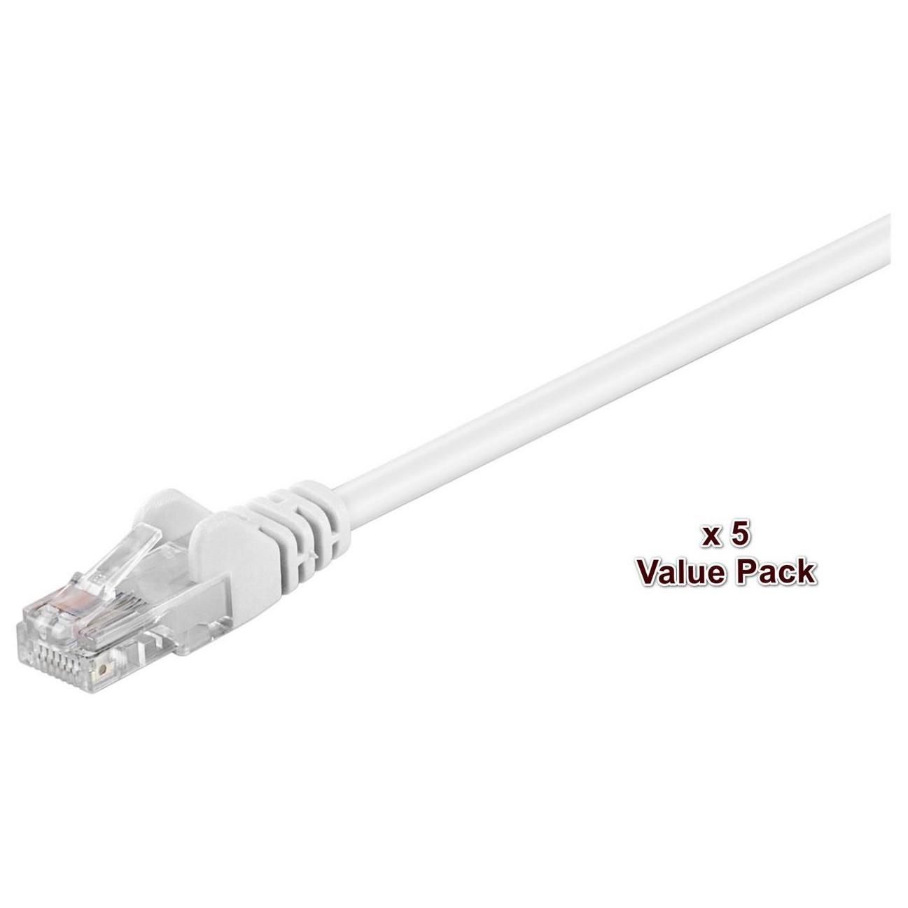 MicroConnect Cat5e UTP Cable, 15m, White