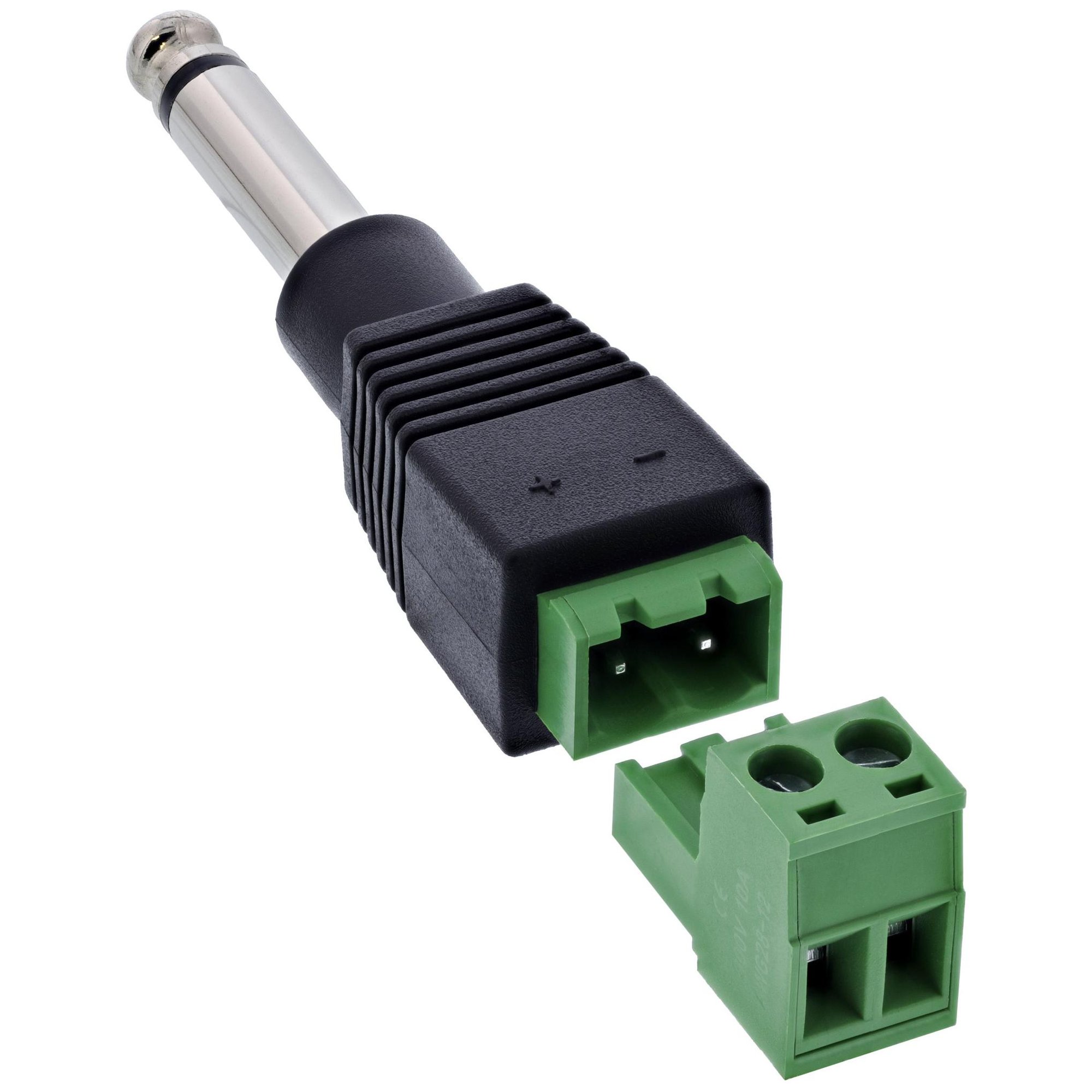 Conector macho/hembra InLine Negro y Verde