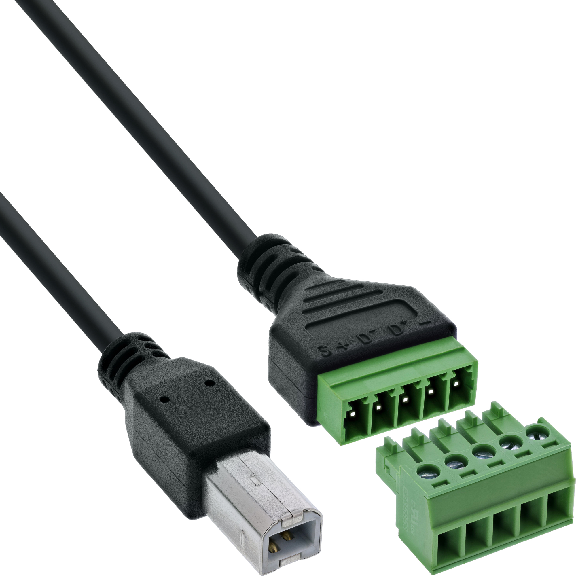 InLine 92504I Connector, Black and Green