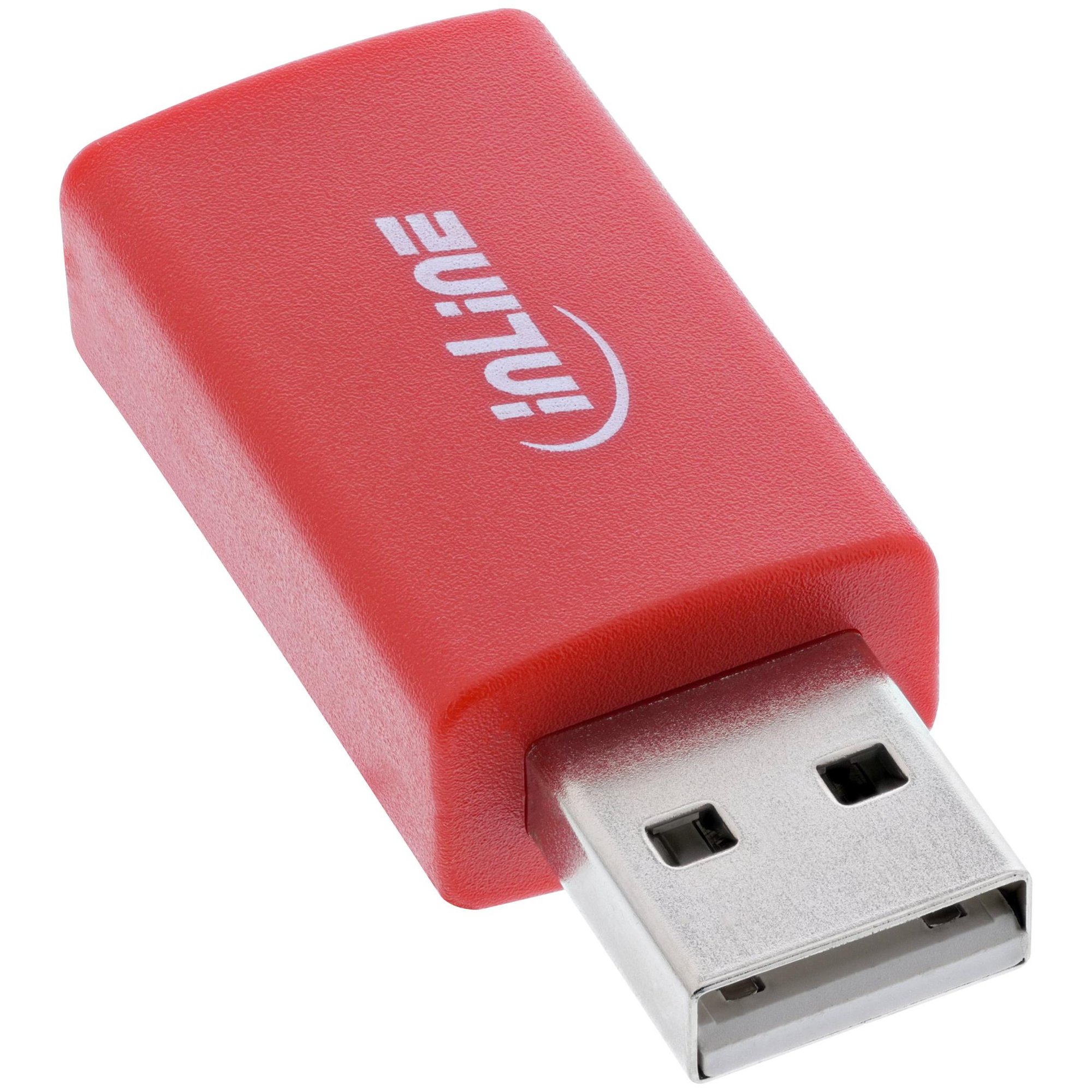 InLine USB-A Gender Changer Cable - Red
