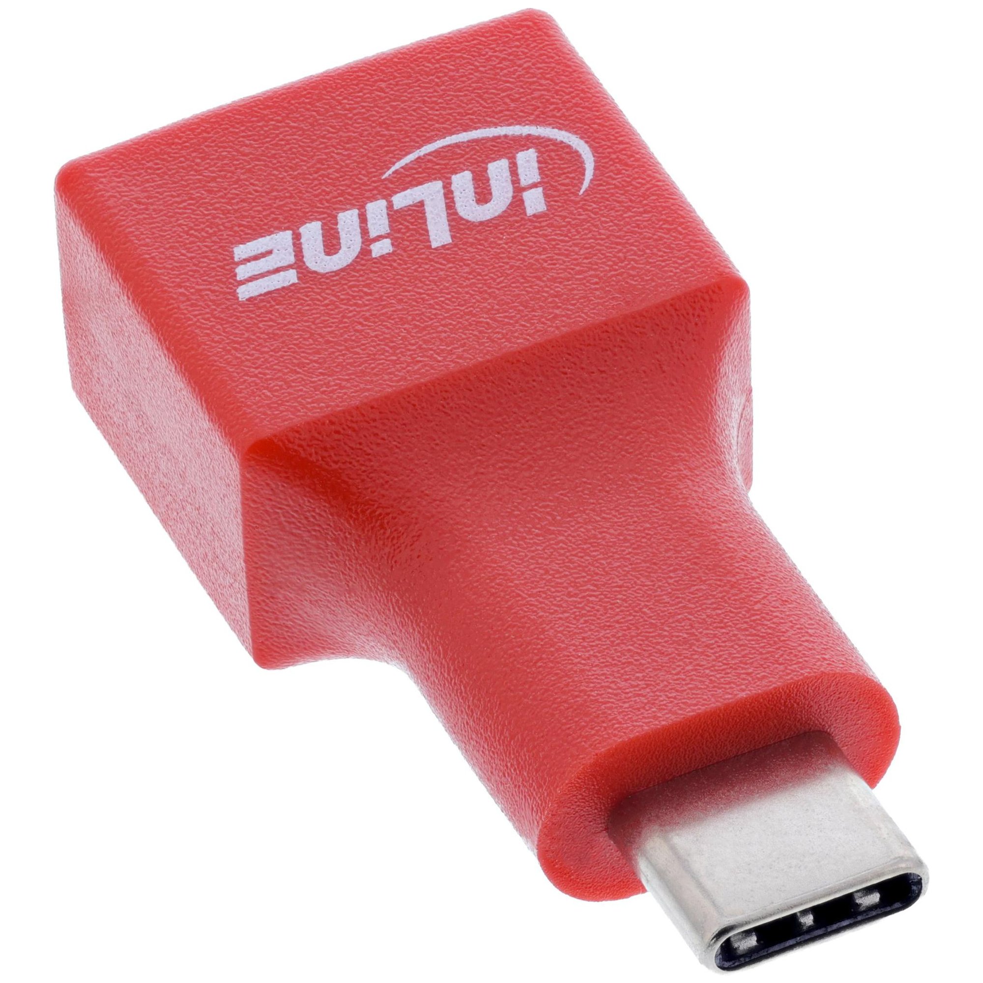 InLine USB-C to USB-A Cable Adapter, Red